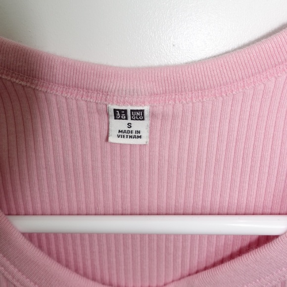 UNIQLO - Ribbed Racer Back Cropped Tank Top - Picture 6 of 8